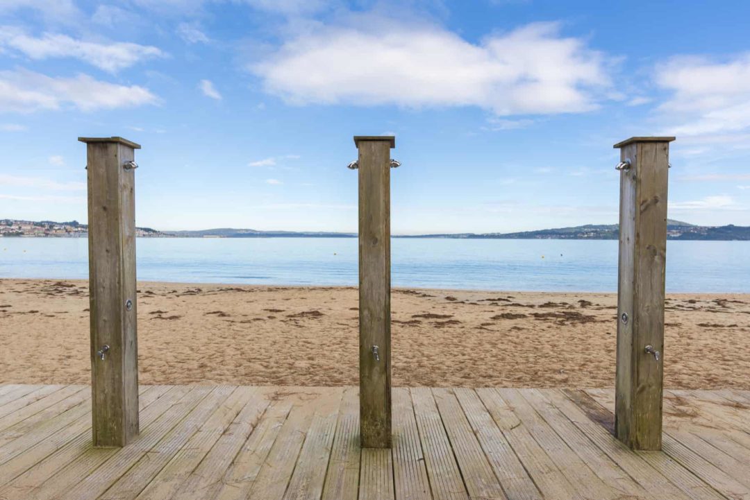 Public beach showers in Fuerteventura